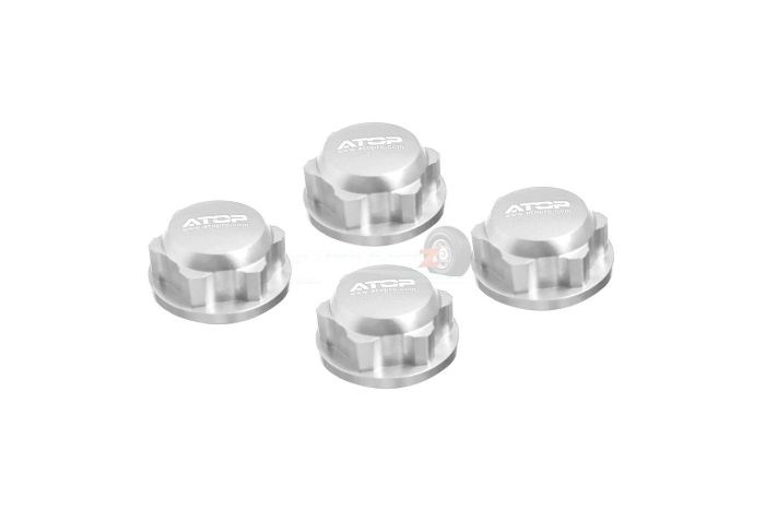ATOP Enclosed Alloy Wheel Nuts - Silver