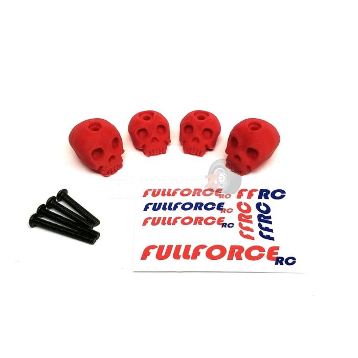 FullForce RC TRAXXAS X-MAXX 3D Printed Body Washers Skull Red