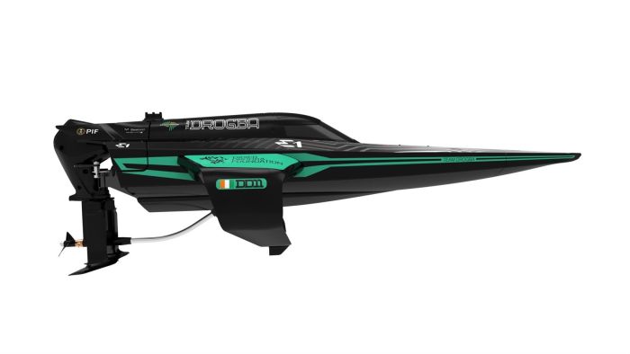 Joysway E1 Racebird 1:14 545mm RTR Hydrofoil Boat Team Drogba - Green