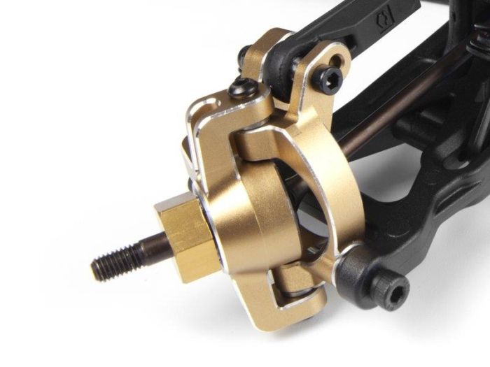 Maverick Aluminum Steering Spindle Set (Gold/Left/Right)