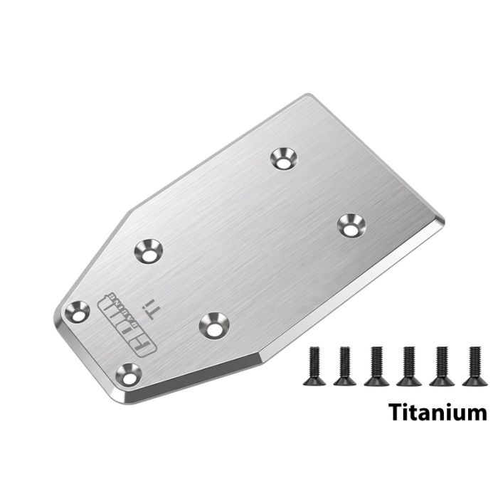 GPM Titanium Rear Chassis Skid Plate 5mm Thick For LOSI 1/5 5IVE-TE 3.0