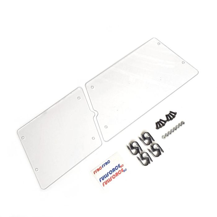 FullForce RC Heavy Duty Two Piece Windshield Set Losi 5IVE-TE 3.0