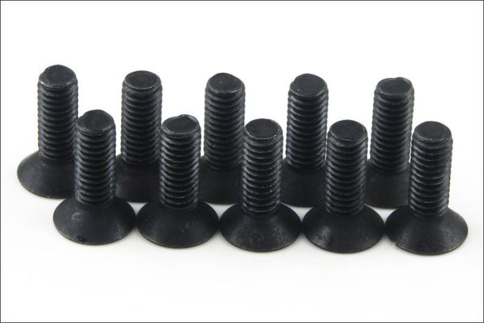M4X12 Flat Head Screws x 10