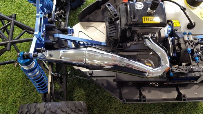 Rovan Dominator Side Pipe V2 for KM X2/5T