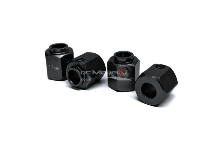 MadMax Traxxas TRX-4 Wheel Hub Extenders +7mm - Black
