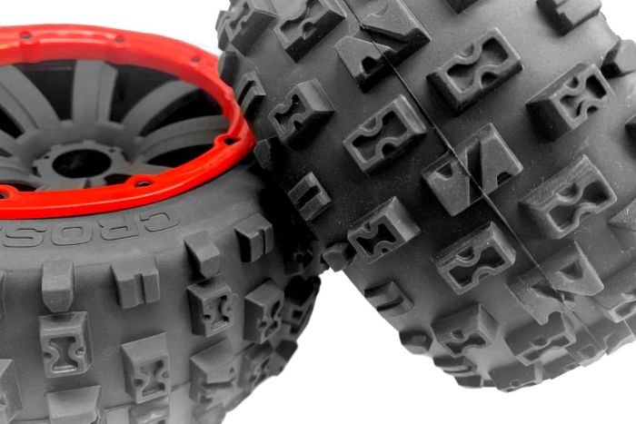 Madmax Cross Bond Wheel Rear Pair - Red