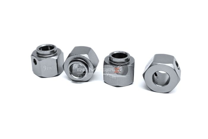 MadMax Traxxas TRX-4 Wheel Hub Extenders +4mm - Titanium