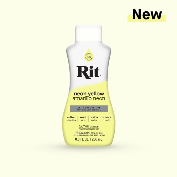 Rit Dye Liquid Dye Neon Yellow