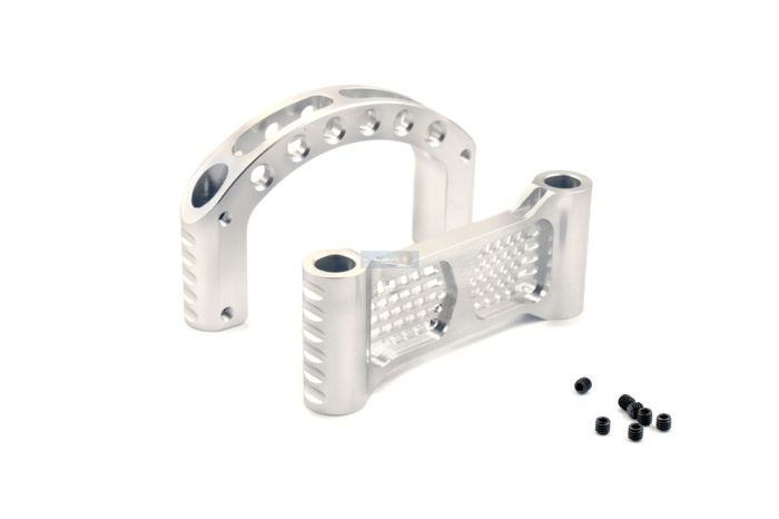 Baja Buggy Rollcage Alloy Brace Set - Silver 2pc