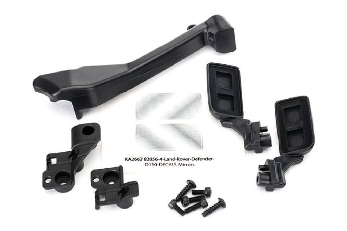 Traxxas TRX-4 Mirrors, side (left & right)/ snorkel/ mounting hardware