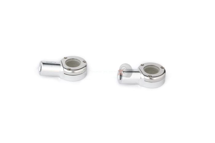 KM Alloy Front Upper Arm Ball End Pair - Silver