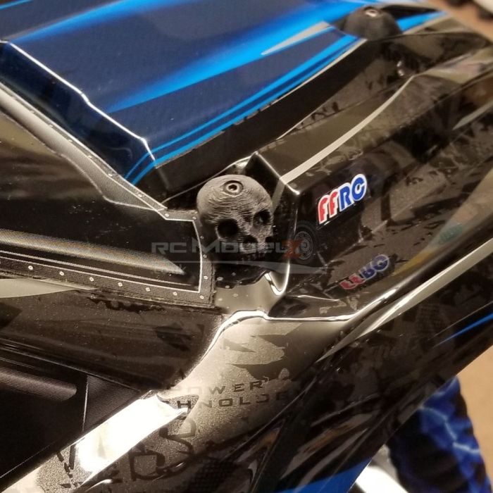 FullForce RC TRAXXAS X-MAXX 3D Printed Body Washers Skull White