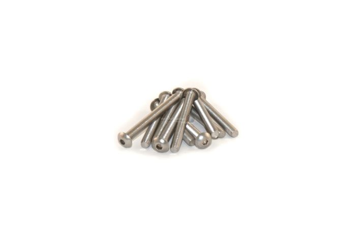 Button Head Stainless Steel Screws M5x45mm (10Pcs)