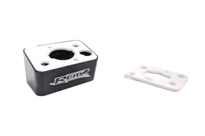 Team RCMZ 'Alloy' Angled Isolator Block for 32cc/34cc/36cc