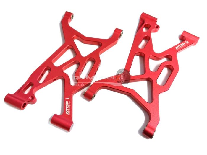 Atop RC Alloy Front Suspension Arms - Red
