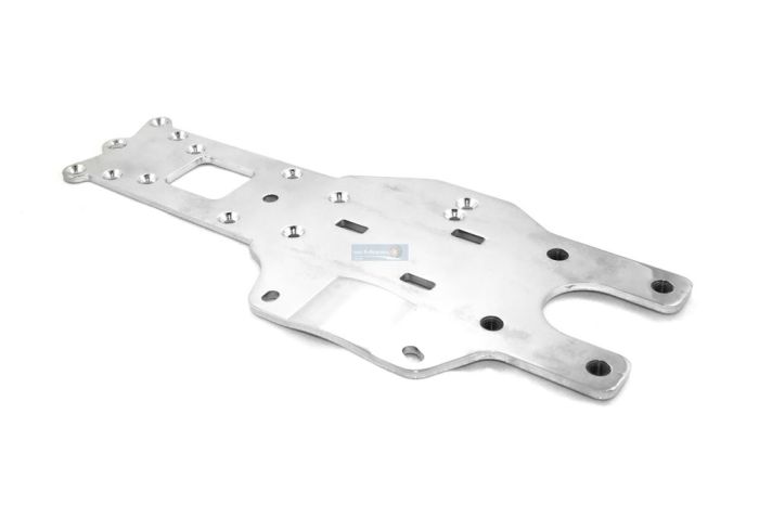 Baja Alloy Rear Chassis Plate - Silver