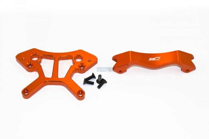 Alloy Front Shock Tower and Brace Orange