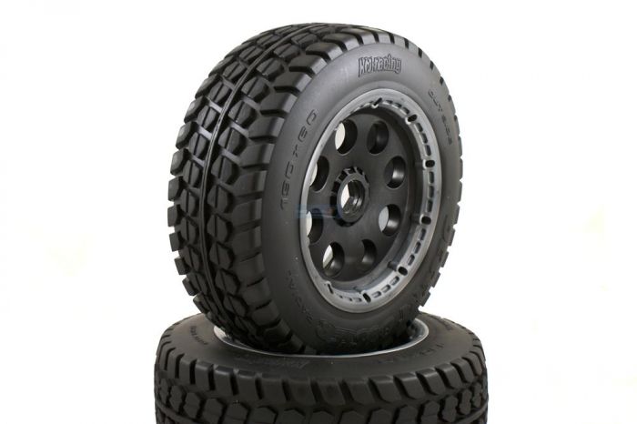 Buster Truck Wheels Black Buster Rims Front Pair