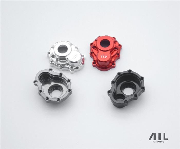 All Racing Traxxas TRX4 Alloy Portal Drive Housing's (Outer) - (Front or Rear) - Red