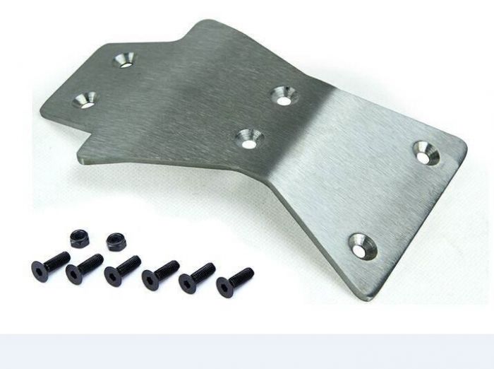 ROVAN 4mm Stainless Front Reinforcing Skid Plate