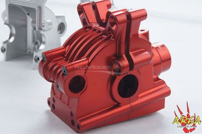 AREA RC - Front & Rear Alloy Diff for MCD RR5 - Red