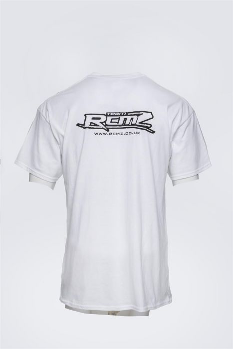Team RCMZ White Roundneck T-shirt Logo Back