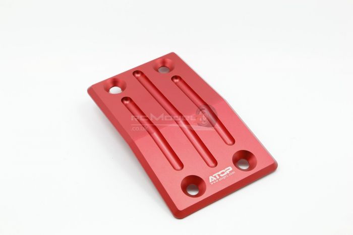 ATOP Rc Alloy Front Chassis Guard/Skid Plate Red