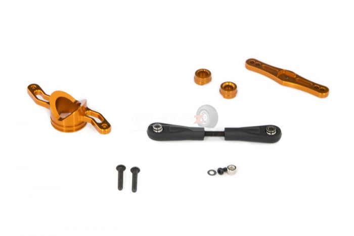 MadMax 5ive-T CNC Push-Pull Steering Kit - Orange