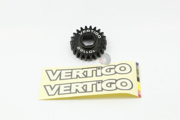 Vertigo Steel Pinion gear (fits VP Losi Hex drive clutch bell) - 22 Tooth