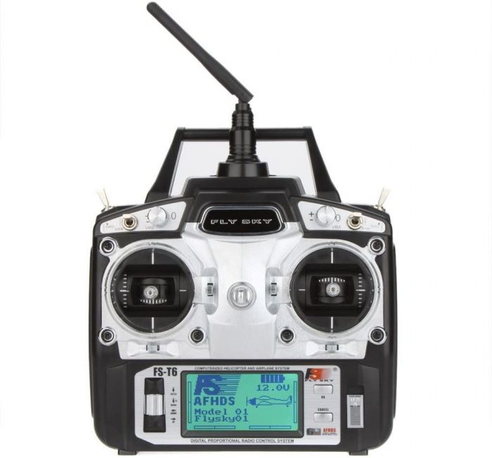 Flysky FS-T6 2.4GHz 6CH Mode 2 Transmitter W/Receiver R6