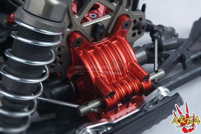 AREA RC - Front & Rear Alloy Diff for MCD RR5 - Red