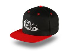 Team RCMZ Embroidered Snapback Snail Cap Red