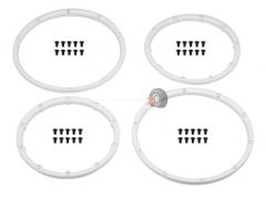 HPI Baja Wheel Bead Lock Rings (White/For 2 Wheels)