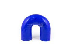 Silicone Polyester Reinforced 45mm 180 Degree Elbow Hose Blue